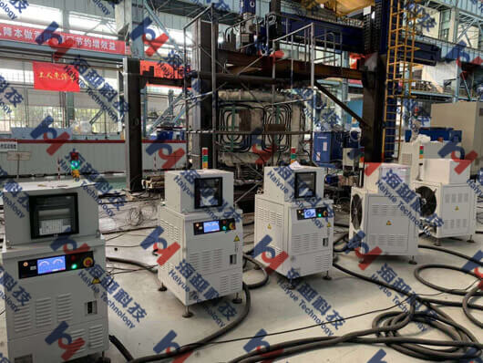 【電磁感應加熱設備應用】36T主泵泵殼內壁堆焊預熱和消氫