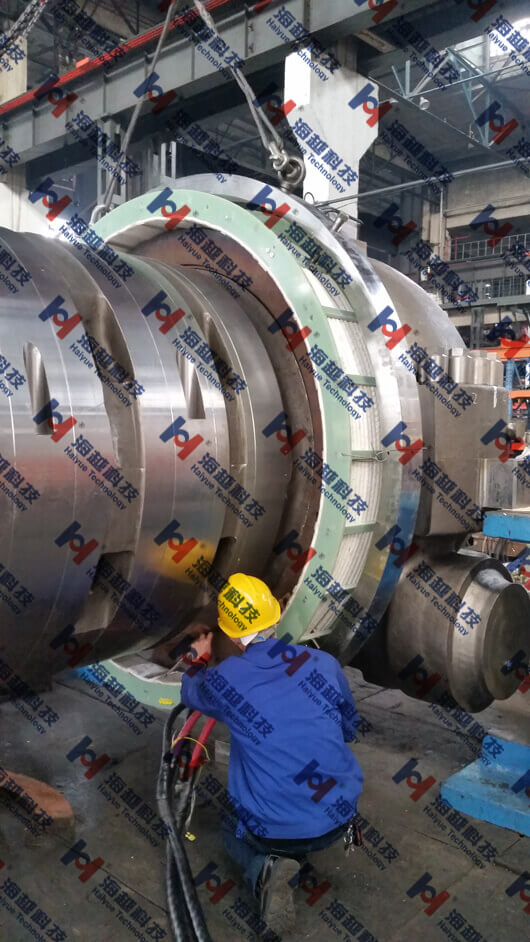 【中頻感應加熱設備應用】汽輪機紅套環熱套熱拆