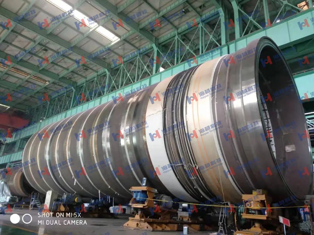 直徑8800mm，壁厚288mm，熱處理溫度620±20℃