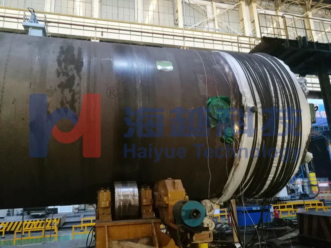 直徑3463mm，壁厚143.5mm，熱處理溫度595-620